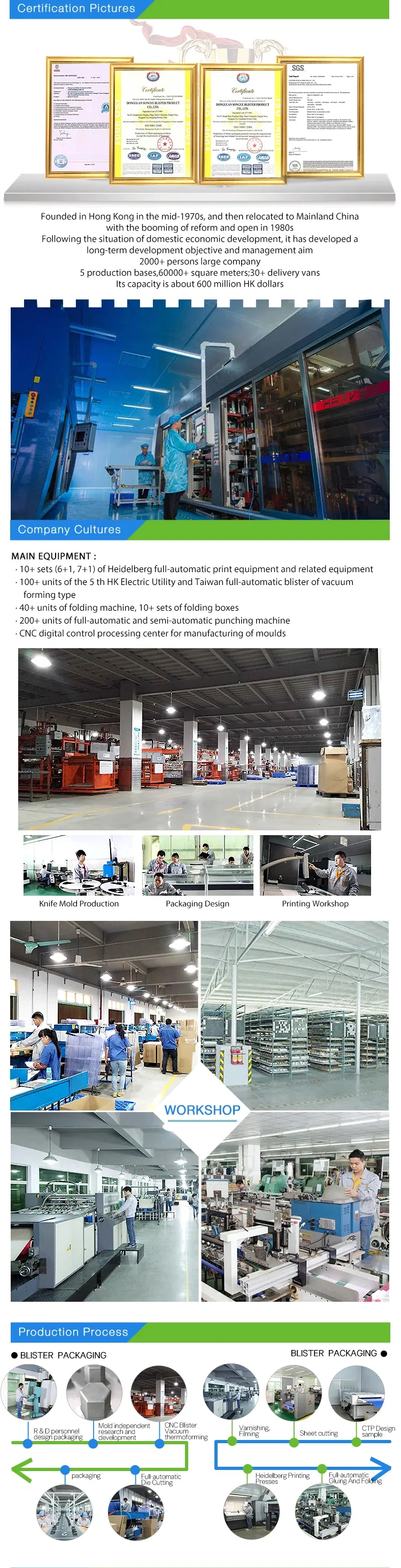 High Quality Printing Folding Plastic Gift Box with Colorful Laser Logo