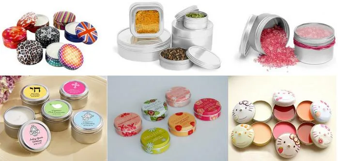 Hot Gold White Matt Black Screw Aluminum Packing Tin Jar