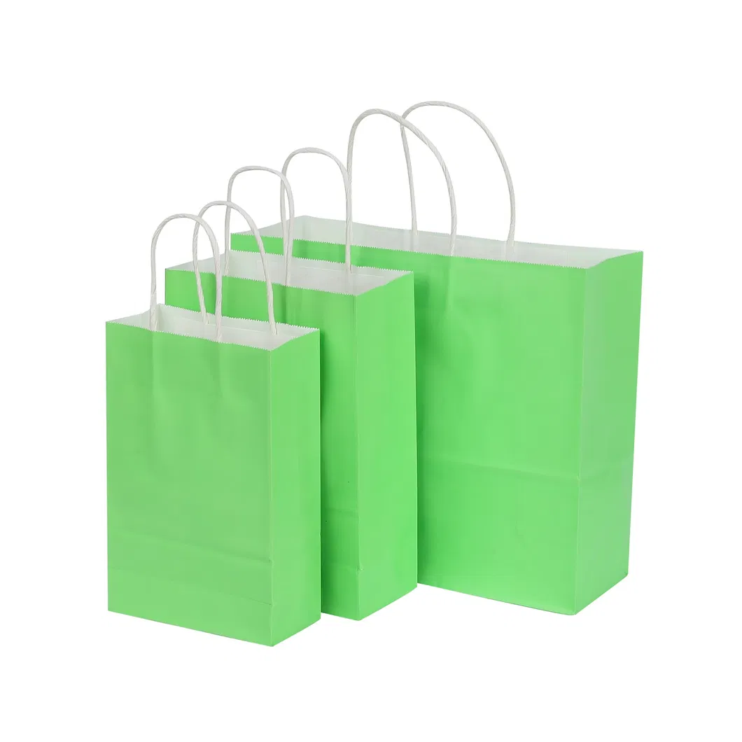 Hot Selling Customized Colored White Gift Bags Bulk