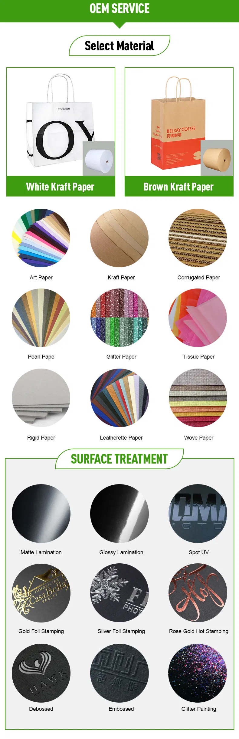 Hot Selling Customized Colored White Gift Bags Bulk