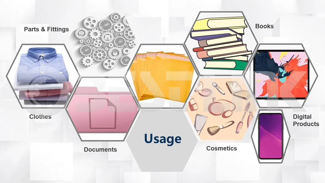 Kraft Bubble Mailing Envelopes Biodegradable Shock Resistance Printed Padded Mailers PE Bubble Bags for Packing Cosmetics