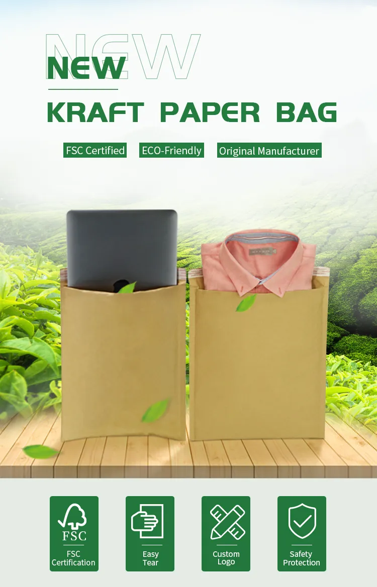 Kraft Paper Bubble Envelope Bag Thick and Strong Shock-Proof and Pressure-Proof Express Packaging Bag