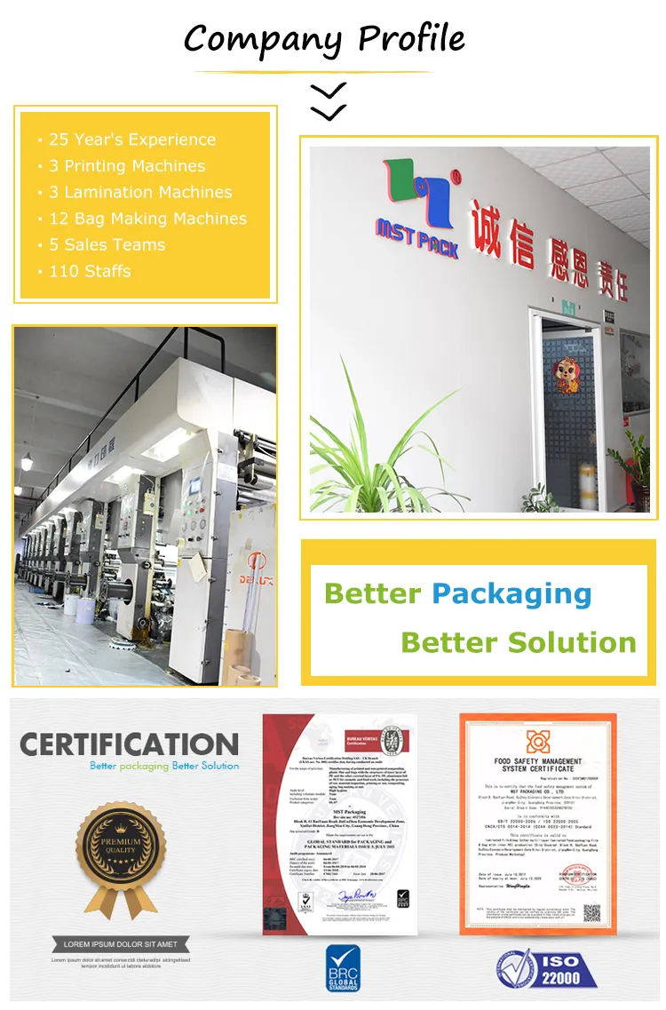 Laminated Material PLA and Pbat Packing coffee Supplier in China