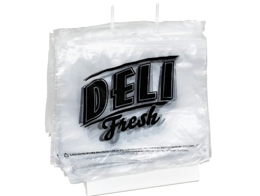 LDPE Clear Transparent Plastic Calendar Bag Deli Saddle Bag for Food