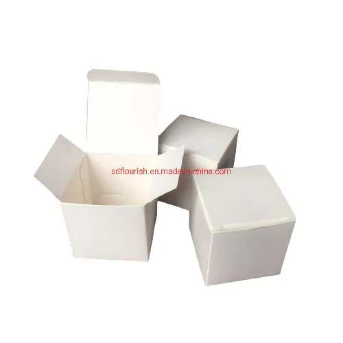 Matt Laminated 350g White Card Bath Bomb Packaging Box with PVC Window