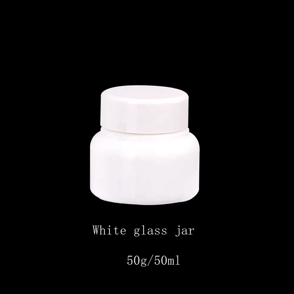 Opal White Glass Bottles Empty Cosmetic Serum Pump Botlles 120ml Opaque White 15ml 30ml 50ml 100ml Glass Dropper Bottles