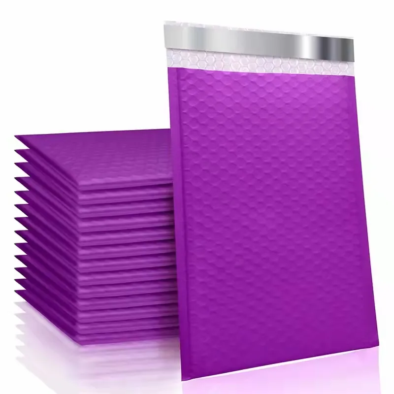 Packaging Colorful Mailers Plastic Courier Envelope Size Gold Mailing Bags Custom Logo Bubble Mailer