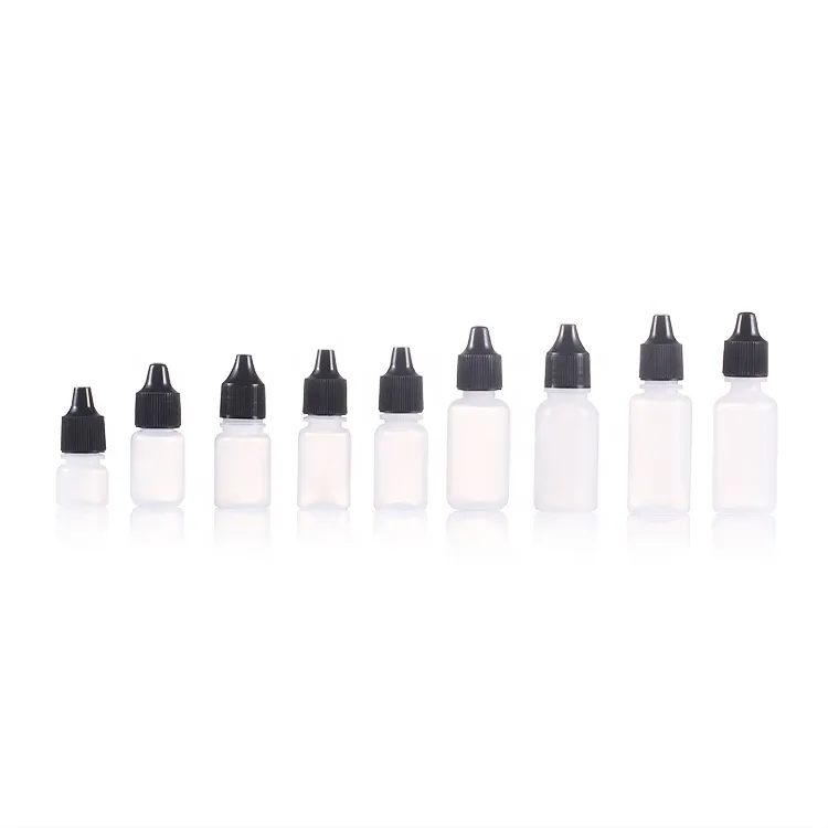 PE 7ml 10ml 15ml 20ml 30ml 35ml Eye Drop Plastic Dropper Bottles