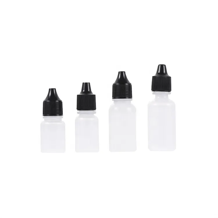 PE 7ml 10ml 15ml 20ml 30ml 35ml Eye Drop Plastic Dropper Bottles