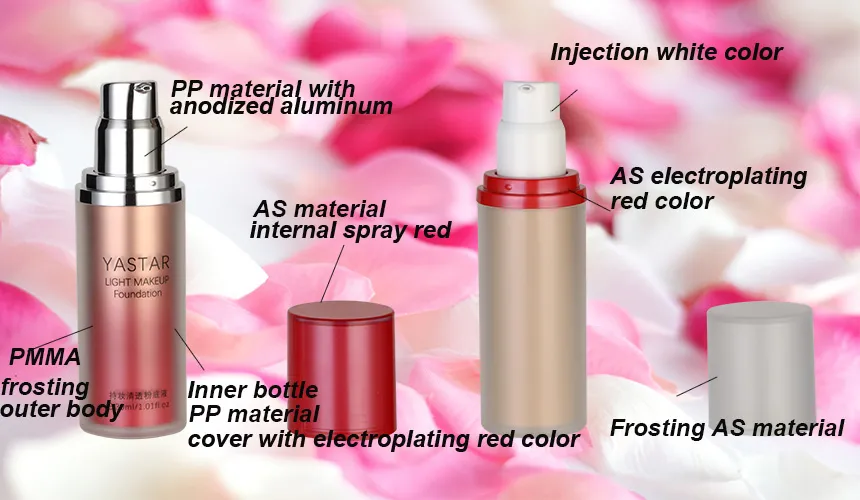 Personal Care Cosmetics Airless Packing Bottle for Conditioner Gel