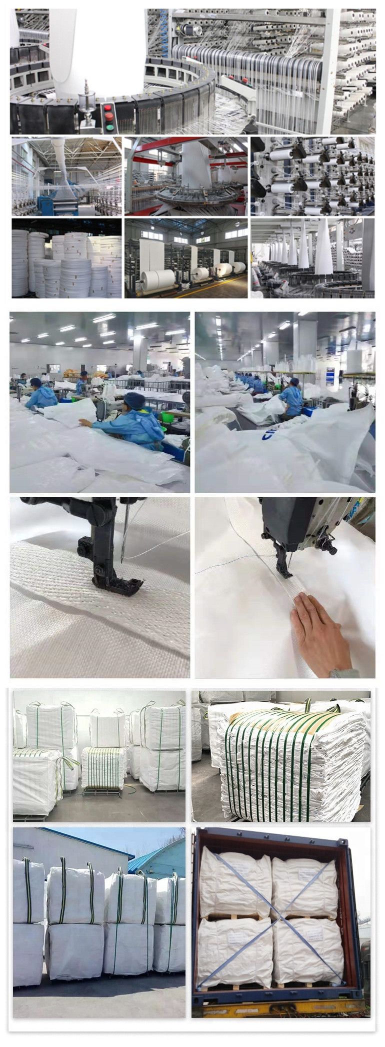 Peru 1 Ton 2 Ton 3000kg Duffle Top PP Sugar Jumbo Bag Loading Container System for Sugar Carbon