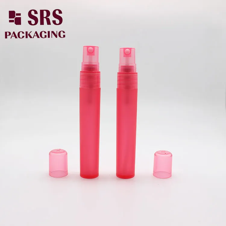 Pink Color 5ml 8ml 9ml 10ml Girl Perfume Recycled Refillable PP Plastic Spray Bottles