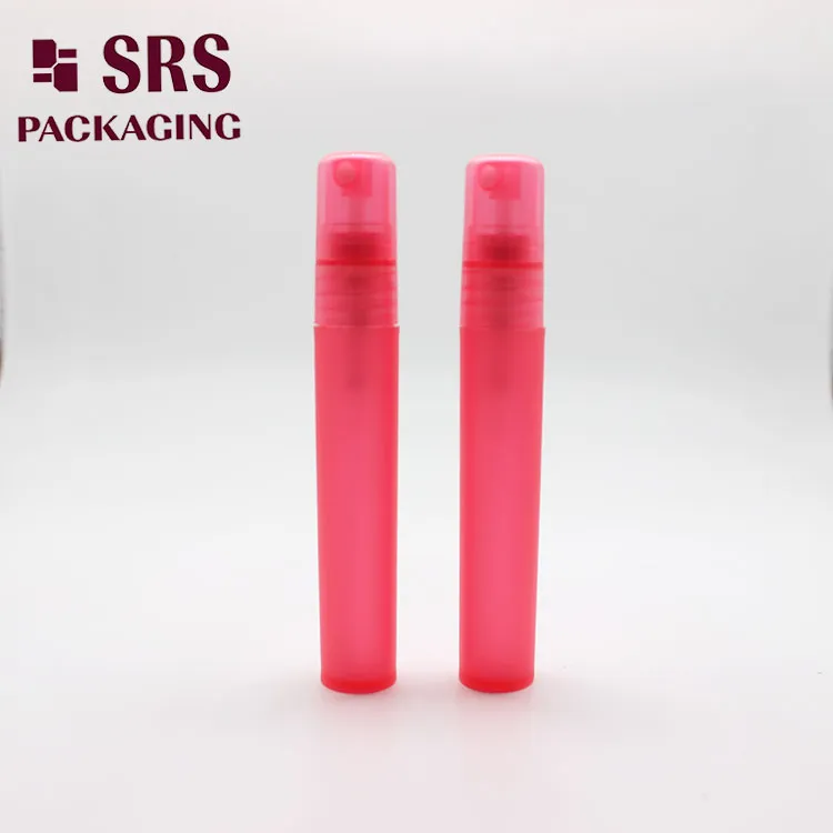Pink Color 5ml 8ml 9ml 10ml Girl Perfume Recycled Refillable PP Plastic Spray Bottles
