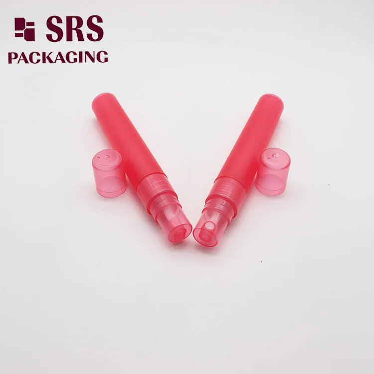 Pink Color 5ml 8ml 9ml 10ml Girl Perfume Recycled Refillable PP Plastic Spray Bottles
