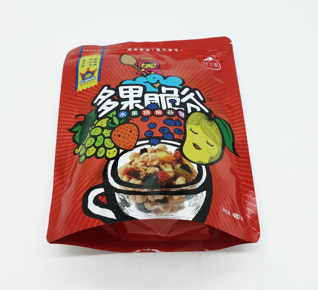 Plastic Food Stand up Zipper Pouches for Oatmeal Packaging