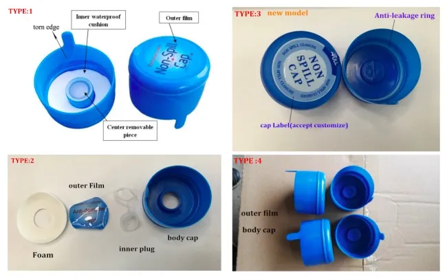 Plastic PE Made 5 Gallon Bottle Jar Bottle Cap