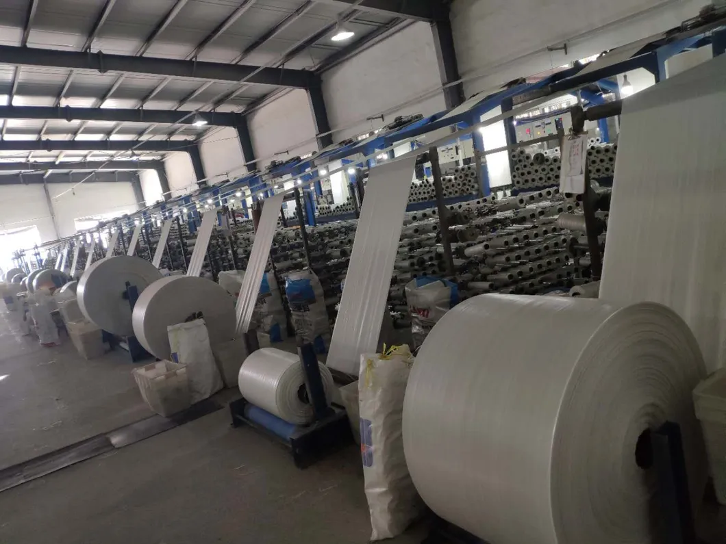 Polypropylene White PP Woven Sacks Packing Bag for 9.5kg Construction Waste Grain Trees