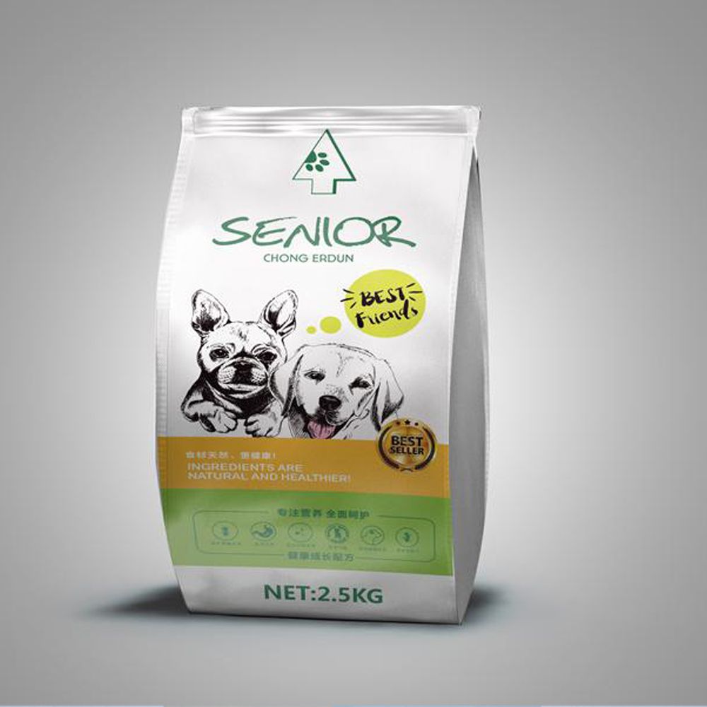 Qingdao Factory Composite Film PP PE HDPE Pet VMPET Three Side Sealing Aluminum Foil Pet Food Pouch