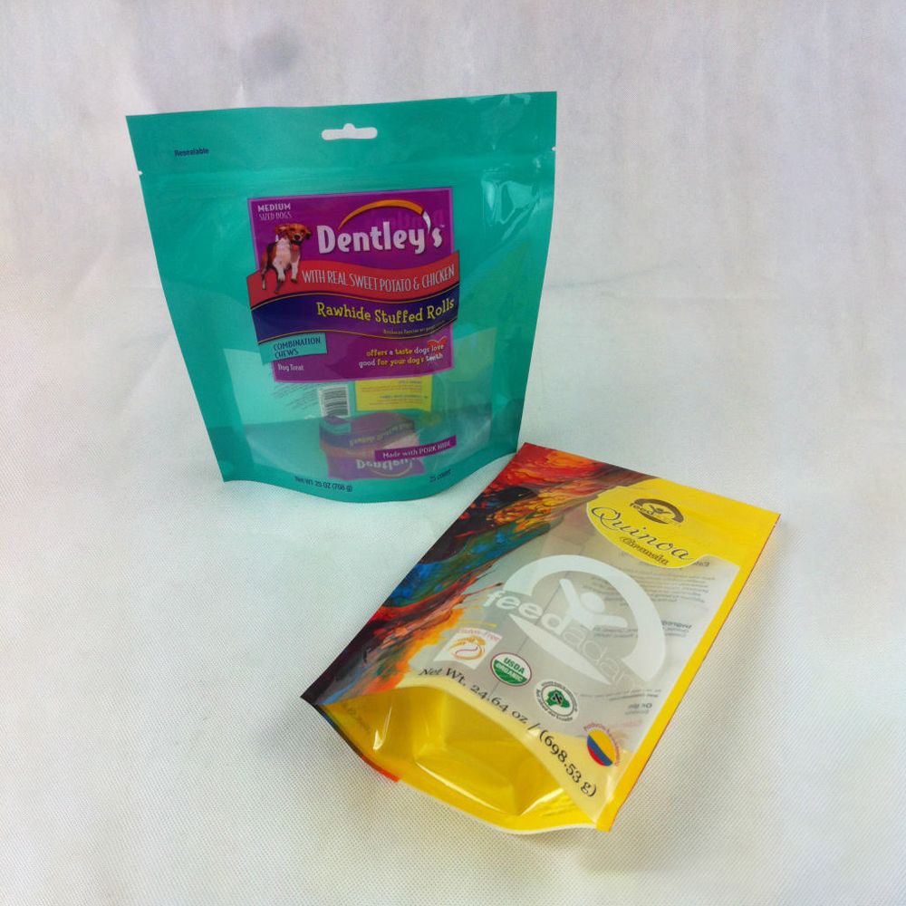 Qingdao Factory Composite Film PP PE HDPE Pet VMPET Three Side Sealing Aluminum Foil Pet Food Pouch