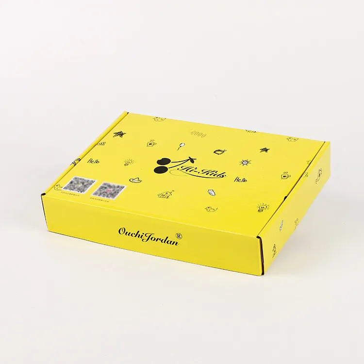 Recyclable Corrugated Paper Box Foldable Clothing Packaging Box Flat Shipping Carton Boxes