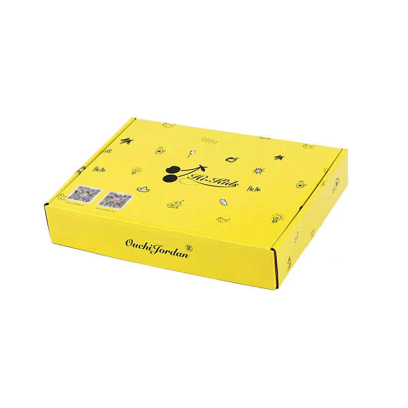 Recyclable Corrugated Paper Box Foldable Clothing Packaging Box Flat Shipping Carton Boxes