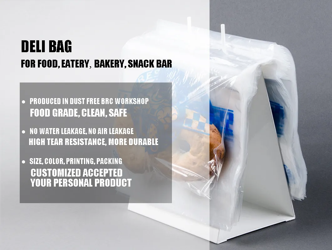 Reliable and Sturdy Wholesale Custom Permeable Plastic Bag for Retail Food Packing Cooked Food