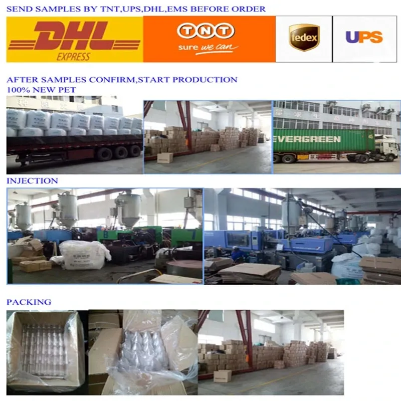 Screw and Press Neck Water Bottle 730g 20liter Pet Preform