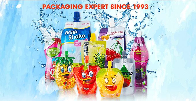 Shock Resistance Stand up Pouch with Spout Packaging Bag Customized Printing for Puree