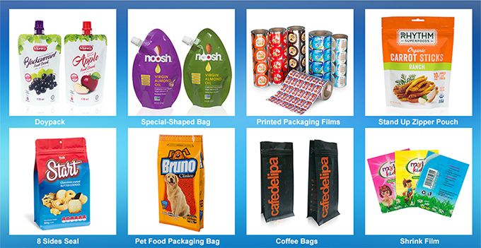 Shock Resistance Stand up Pouch with Spout Packaging Bag Customized Printing for Puree