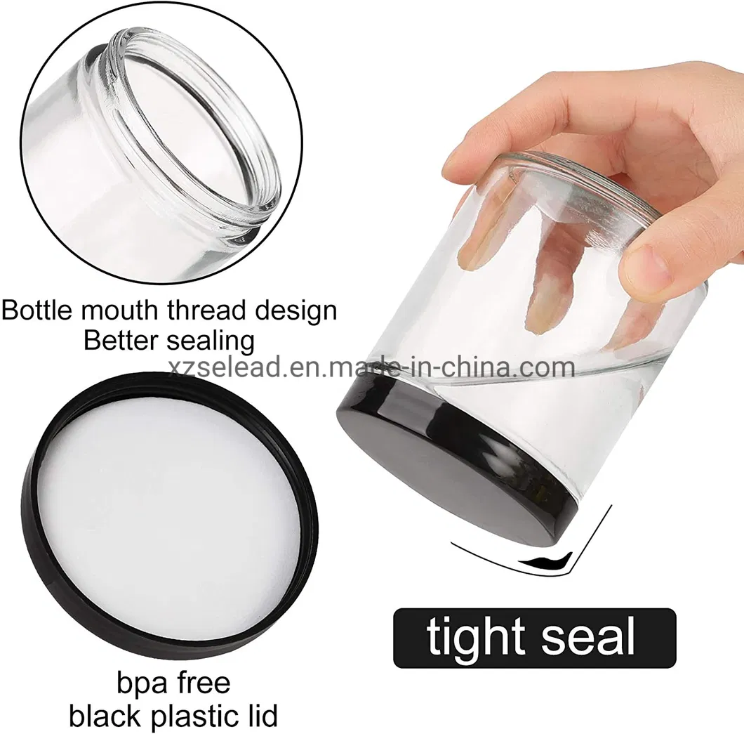 Spice Packing Jar Glass Nut Dry Food Packing Container Jar 360ml 470ml 740ml