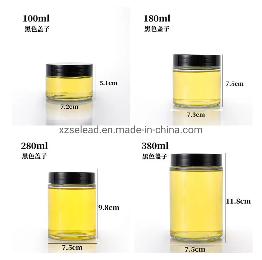 Spice Packing Jar Glass Nut Dry Food Packing Container Jar 360ml 470ml 740ml