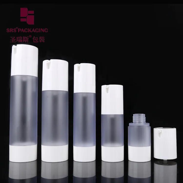 SRS Packaging Rose Gold 15ml 30ml 50ml 80ml 100ml Container Skincare Plastic Bamboo Lotion Cosmetic Packaging Serum Dispenser/Spray/Sprayer Pump Airless Bottle