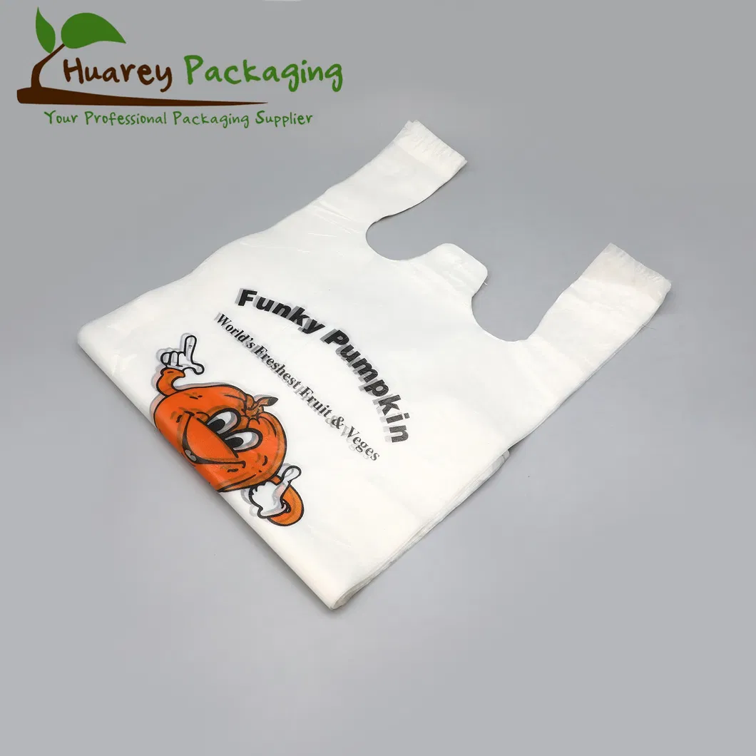 T Shirt Shopping Plastic Bags Plastic Biodegradable Bag Packaging with Your Own Logo