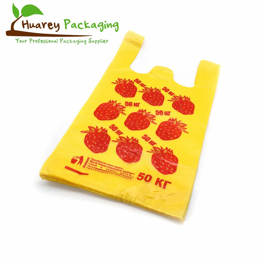 T Shirt Shopping Plastic Bags Plastic Biodegradable Bag Packaging with Your Own Logo