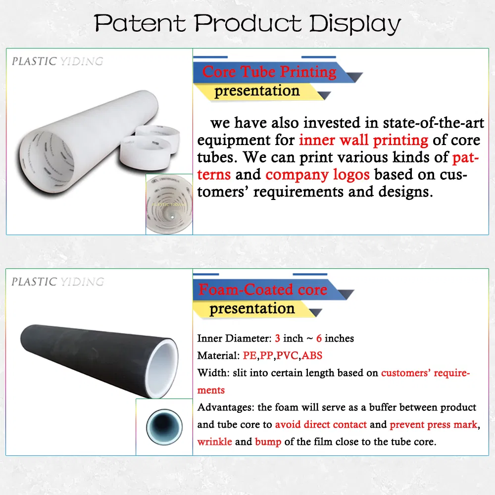 TTR Thermal Transfer Ribbon Roll Purple ABS Core Pipe Tube