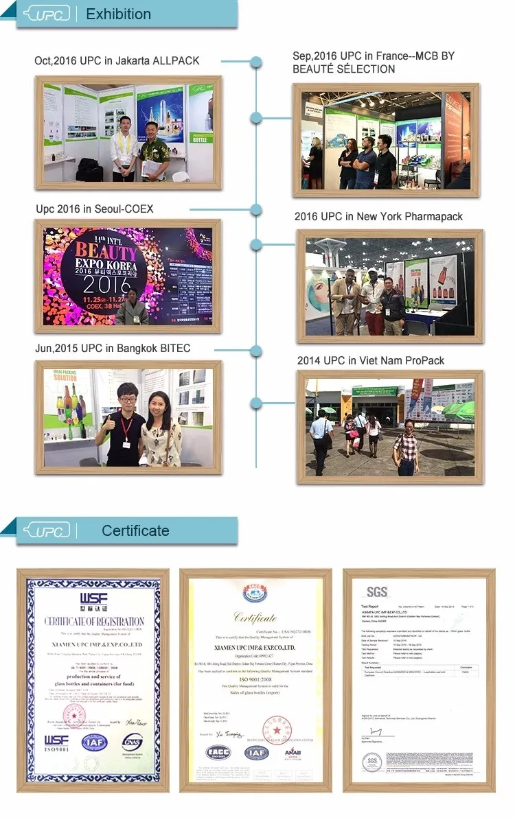 Upc Factory Supplier High Quality Large Big Mouth Juice 1000ml Glass Bottles