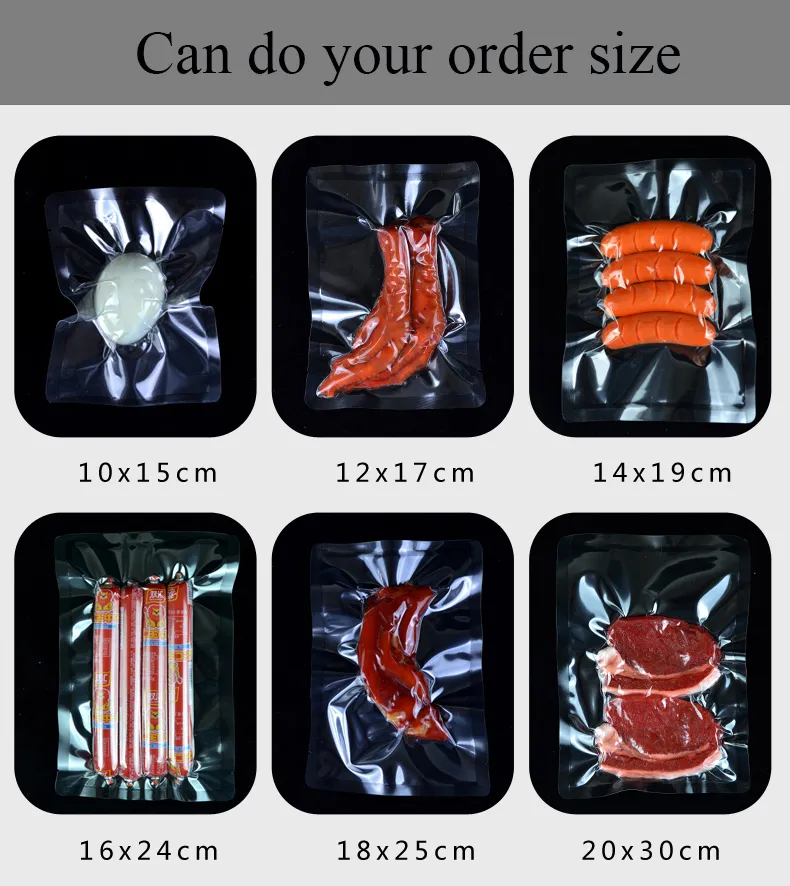 Vacuum Packaging Bag Meat Vegetables Vacuum Bags Food Storage Heat Seal Composite Vacuum Bag