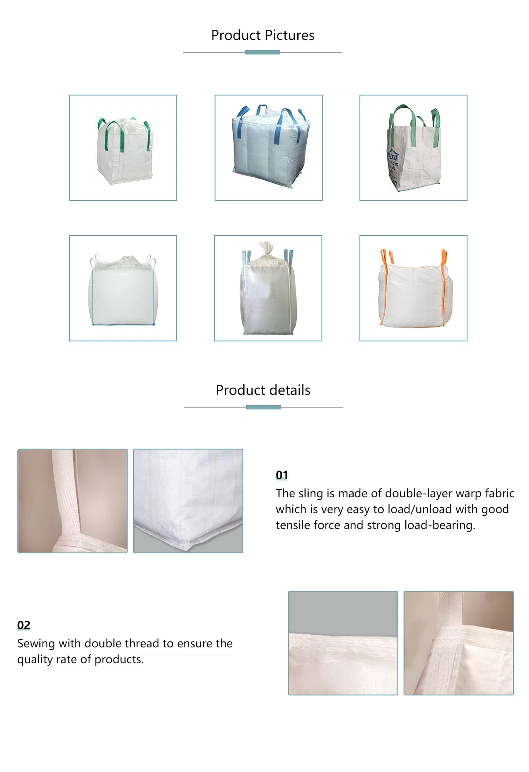 Waterproof Big Bag Concrete Washout Bag for Cement and Sand