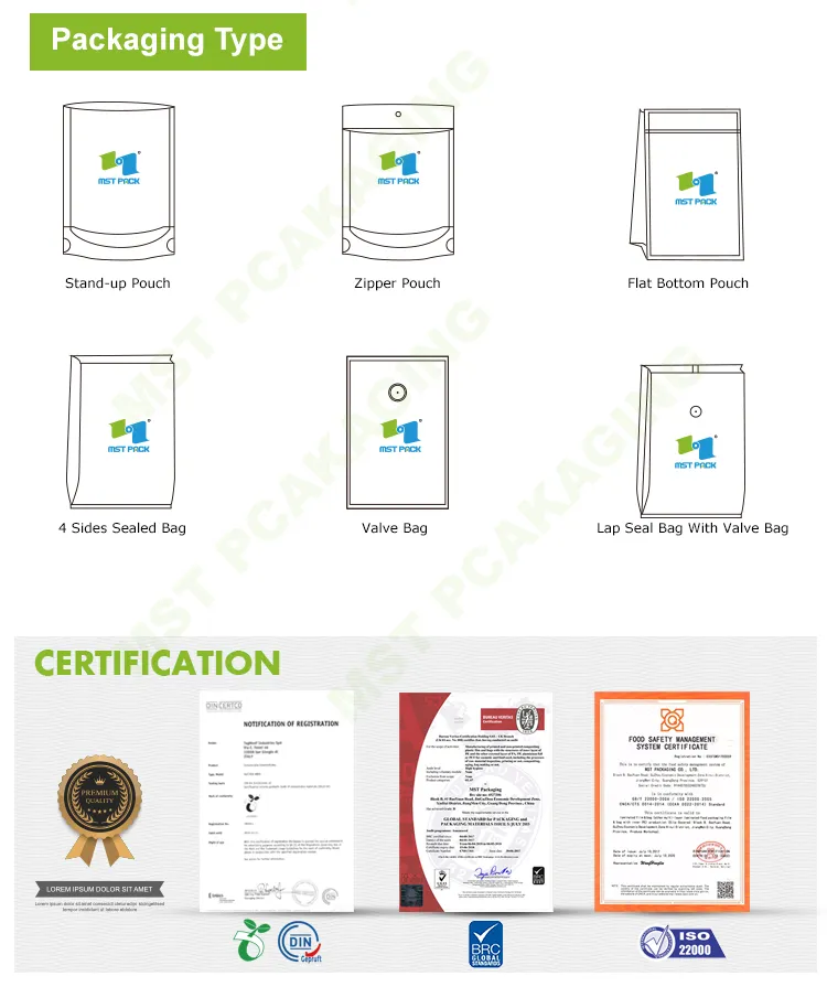 Whey Protein Powder Packaging Box Bottom Coffee Sachets Wholesale From China