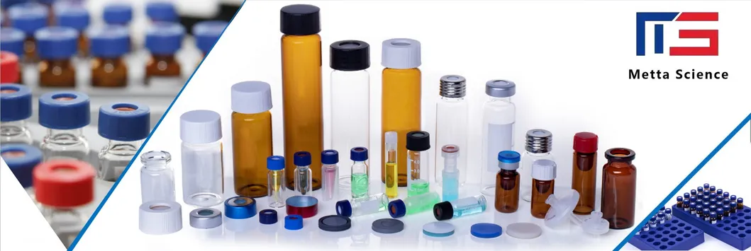 White Phenolic Cap 18-400 Screw Cap with PTFE-Faced Pulp Line Septa for Vials