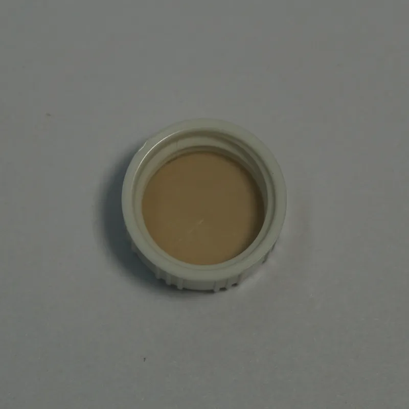 White Phenolic Cap 18-400 Screw Cap with PTFE-Faced Pulp Line Septa for Vials