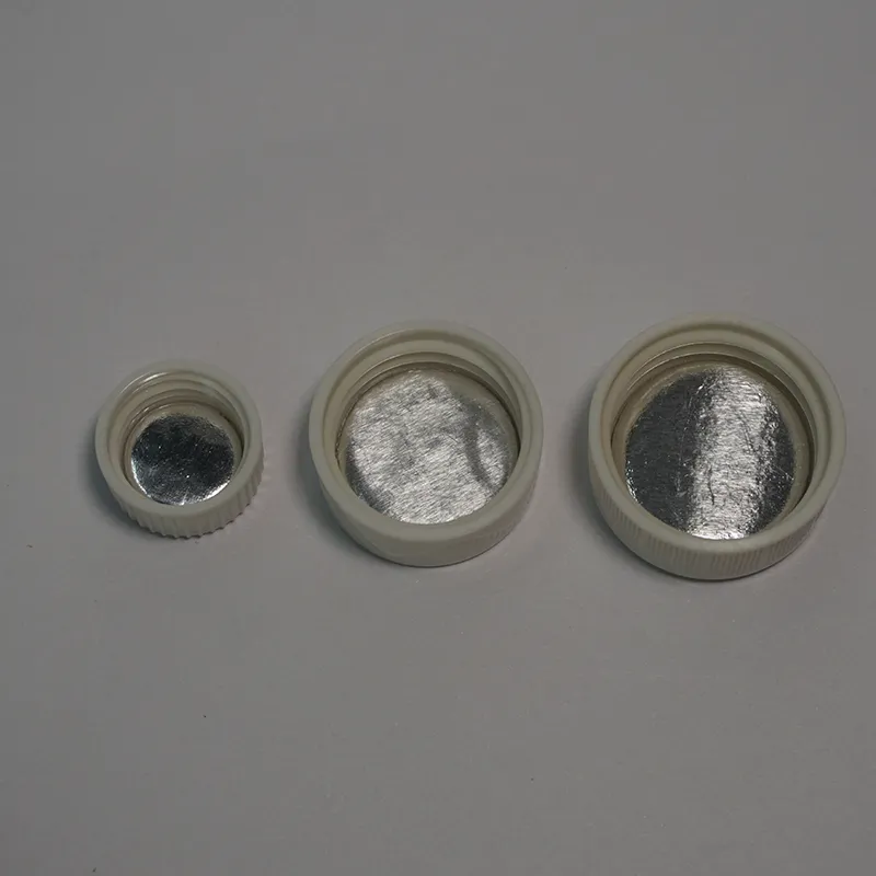 White Phenolic Cap 24-400 Screw Cap with Cork-Backed Foil Line Septa for Vials