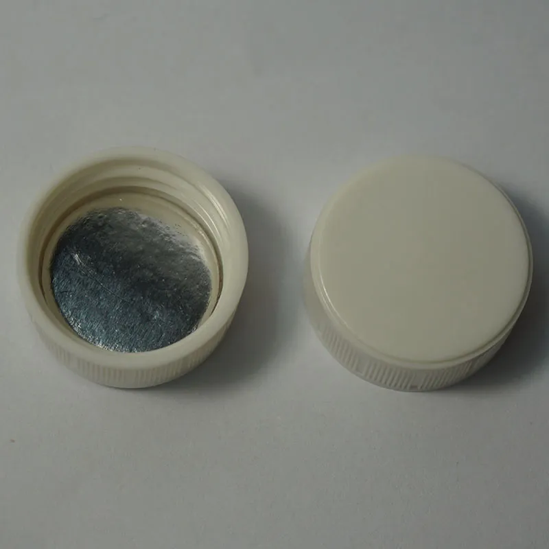 White Phenolic Cap 24-400 Screw Cap with Cork-Backed Foil Line Septa for Vials