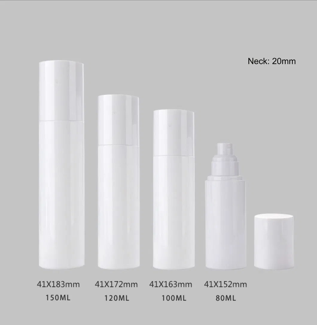 Wholesale 120ml/4 Oz Plastic Bottle, Plastic Pet Cylinder Lotion Bottle with White Treatment Pump & Overcap. Ready-Made/ Customized.