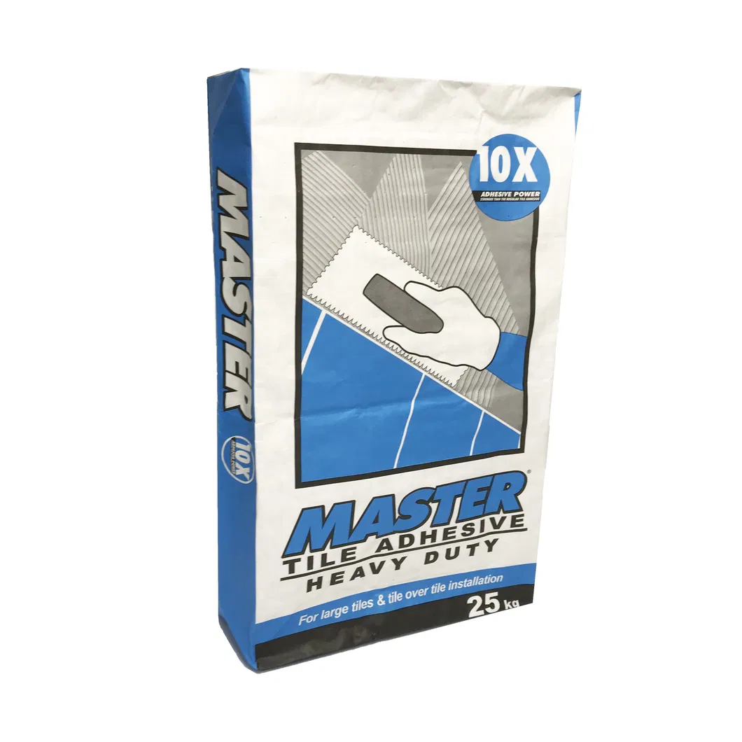 Wholesale 25kg Square Bottom Valve Bag Dry Mortar Paper Bags with Internal External Valve