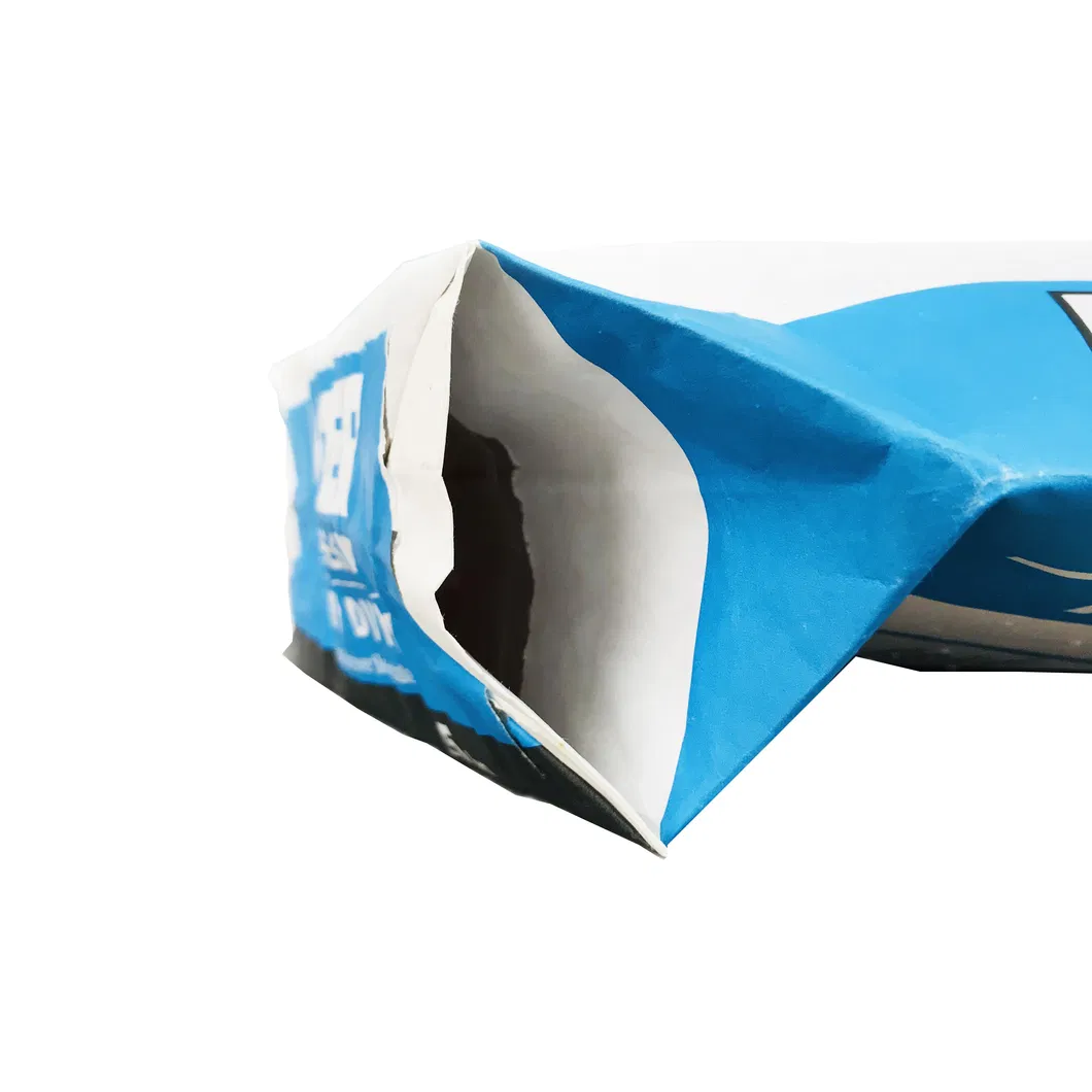 Wholesale 25kg Square Bottom Valve Bag Dry Mortar Paper Bags with Internal External Valve