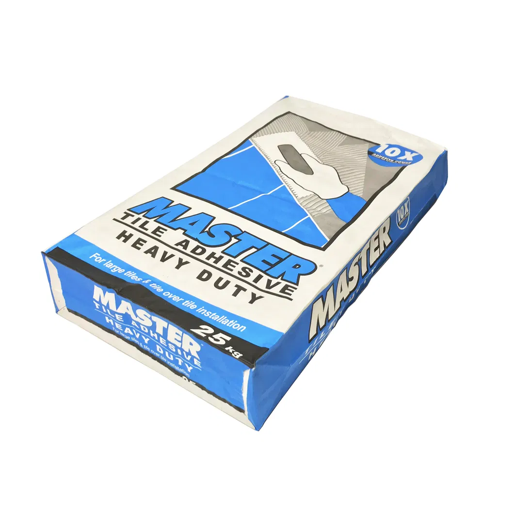 Wholesale 25kg Square Bottom Valve Bag Dry Mortar Paper Bags with Internal External Valve