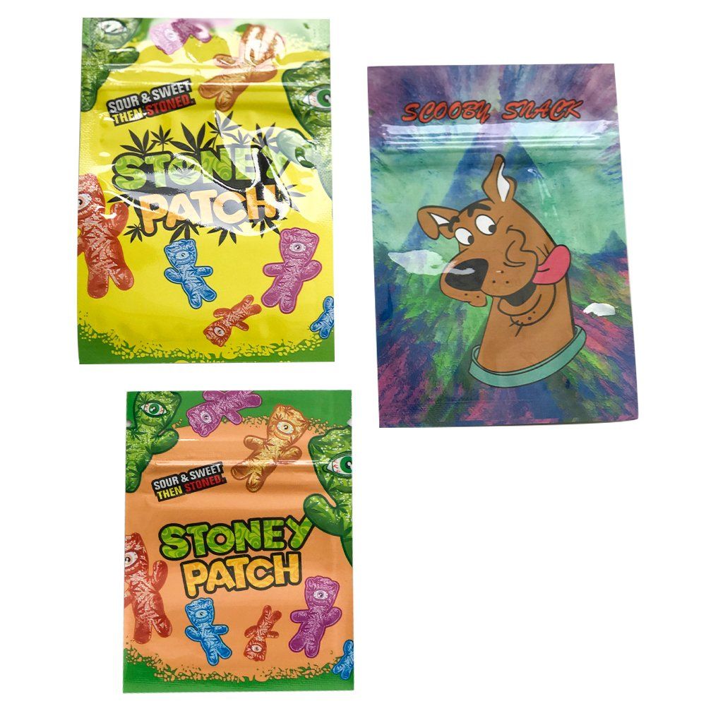 Wholesale 3.5g Mylar Smell Proof Bags Child Proof Packing Baggies