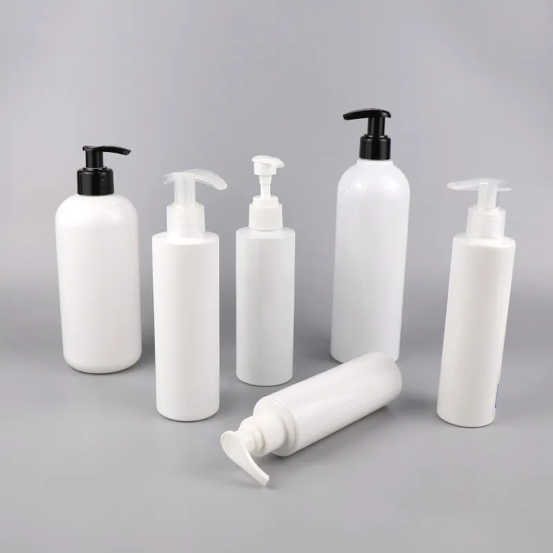 Wholesale 60ml 100ml 160ml 200ml 300ml Clear Plastic PE Bottle with Lotion Pump