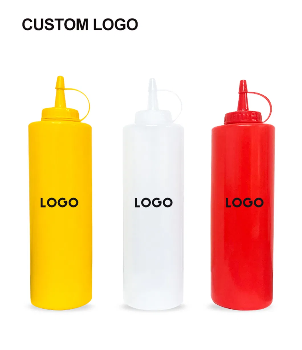 Wholesale Food Grade Ketchup Condiment Plastic Sauce Squeeze Bottle